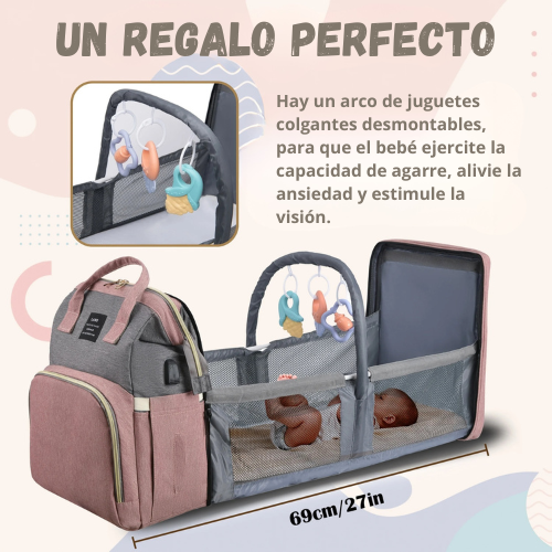 Mochila Pañalera 3 en 1