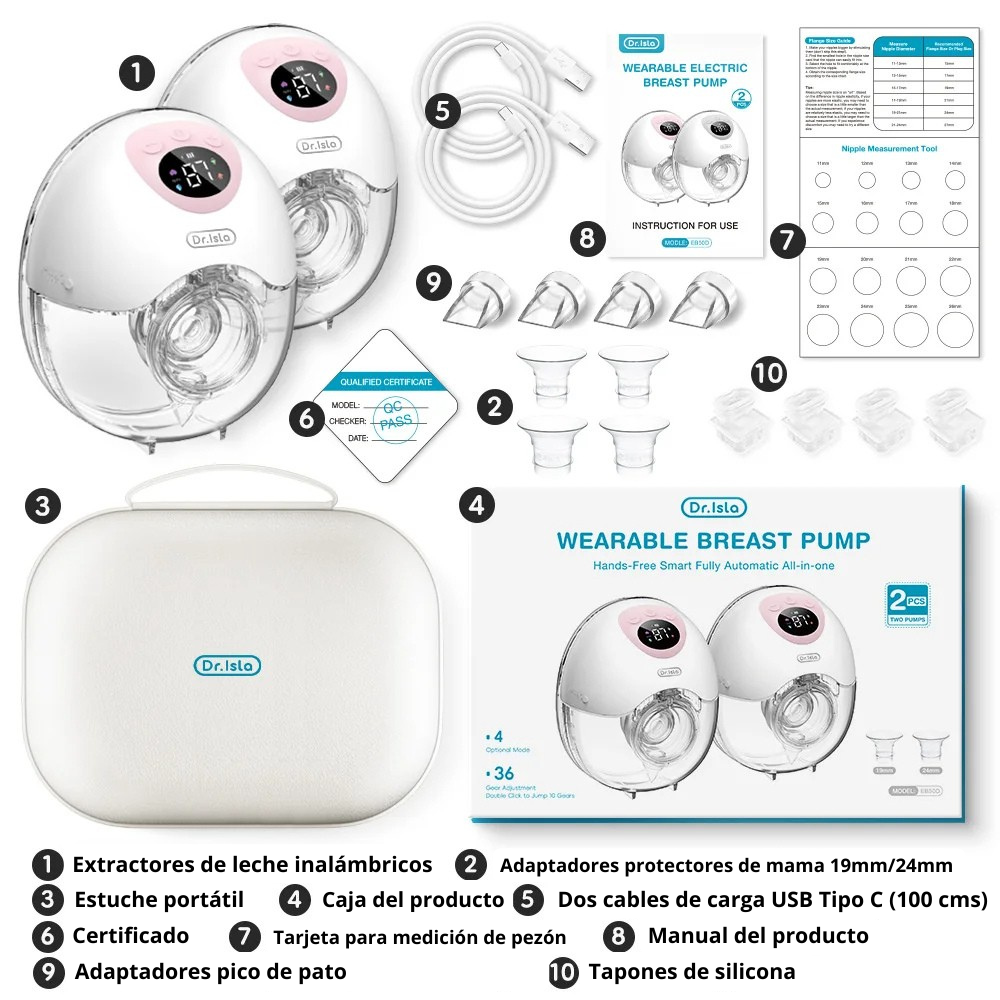 Extractor de Leche DR. ISLA - 2PCS
