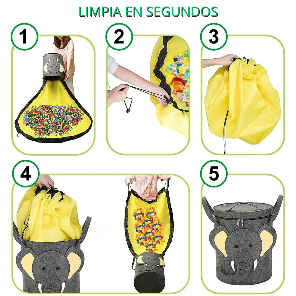 Bolsa Alfombra Recoge Juguetes Play&Go™ con Canasto