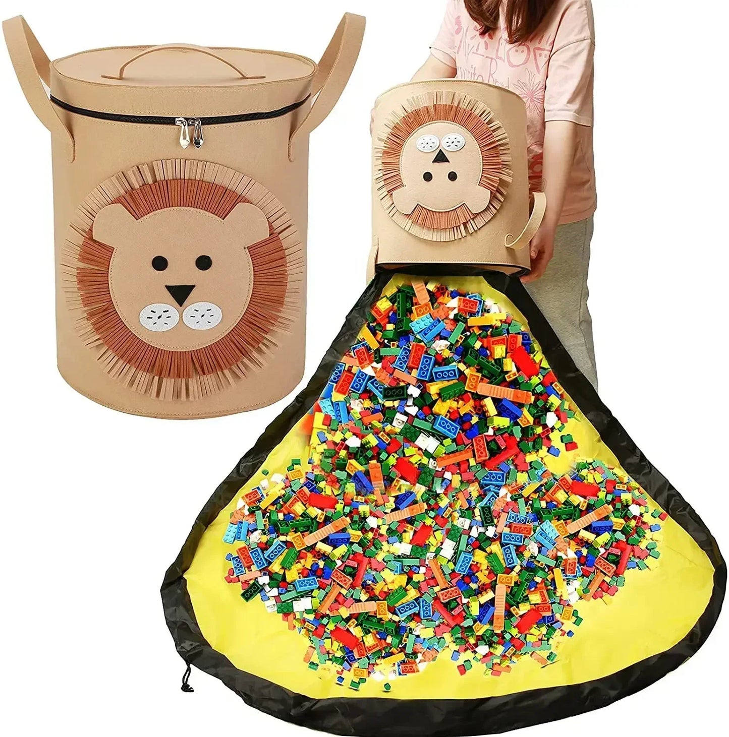 Bolsa Alfombra Recoge Juguetes Play&Go™ con Canasto