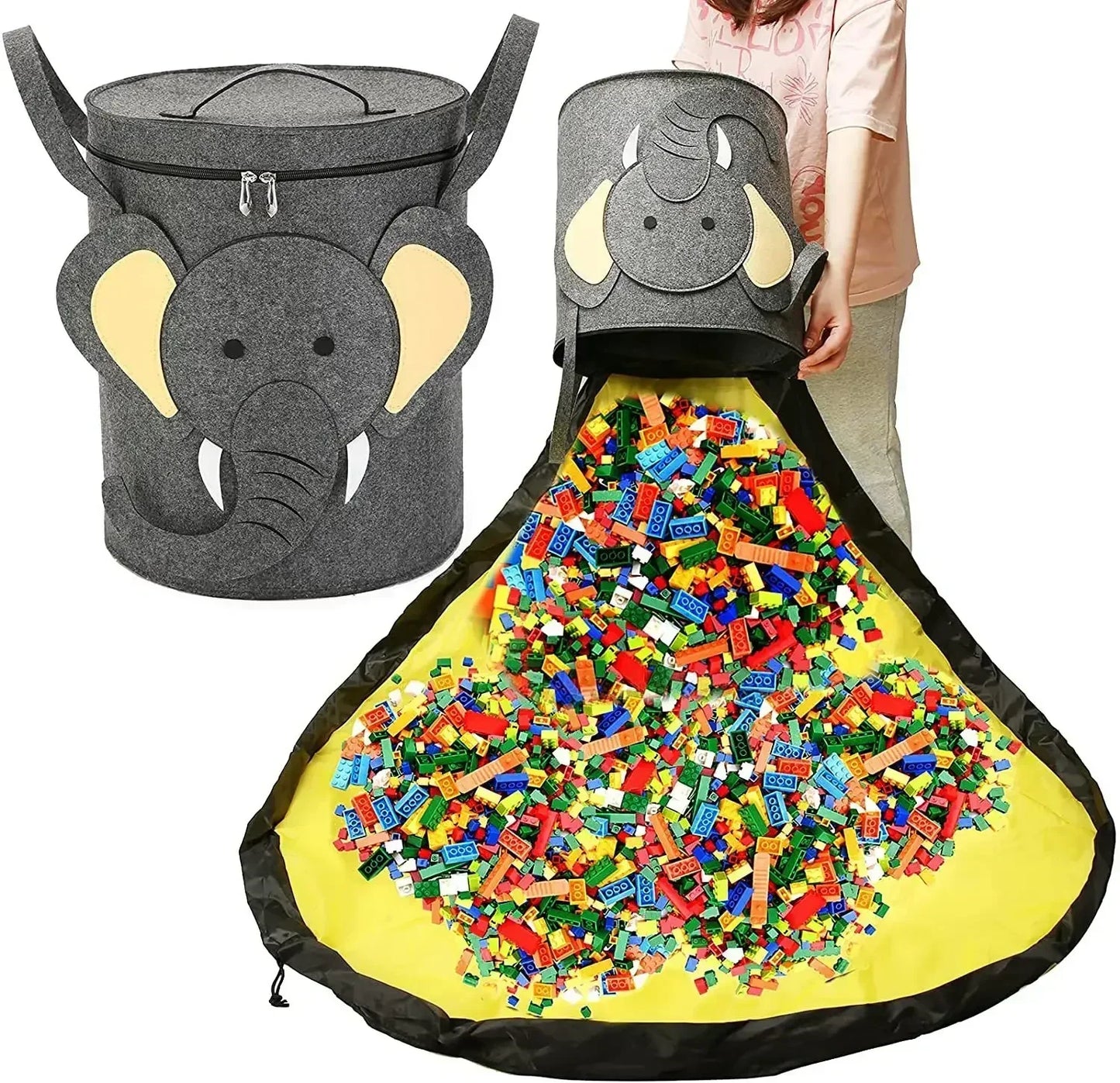 Bolsa Alfombra Recoge Juguetes Play&Go™ con Canasto