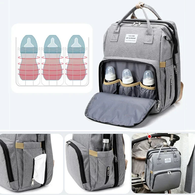 Mochila Pañalera 3 en 1 (Versión Lite)